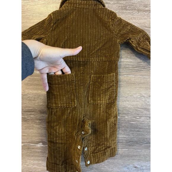 Baby Corduroy Boy Romper Size 3-6 Months Brown Cat Jack - Picture 6 of 6